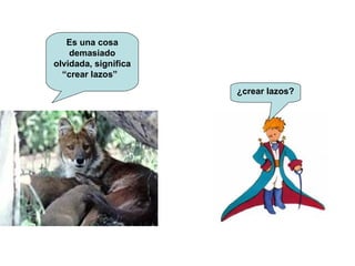 Es una cosa demasiado olvidada, significa “crear lazos”  ¿crear lazos? 