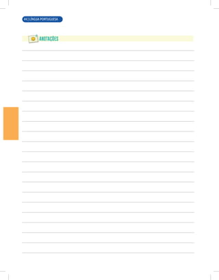 44 | LÍNGUA PORTUGUESA
 