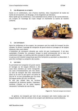 Cours d'Exploitation Minière : Techniques et Méthodes | PDF
