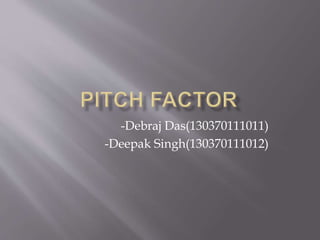 -Debraj Das(130370111011) 
-Deepak Singh(130370111012) 
 