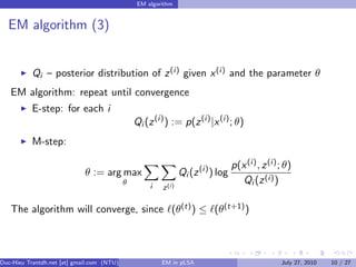 Em Algorithm Steps Through Example EM algorithm and its application in probabilistic latent semantic ...