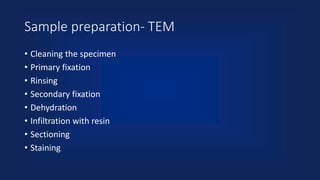 Microscope Sample Preparation Specimen Preperation for Electron Microscope .pptx