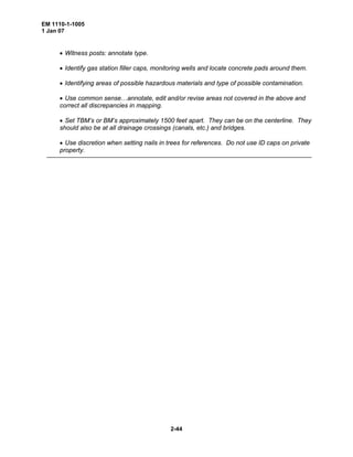 Em 1110 1-1005 control and topographic surveying | PDF
