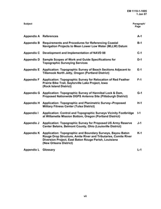 Em 1110 1-1005 control and topographic surveying | PDF