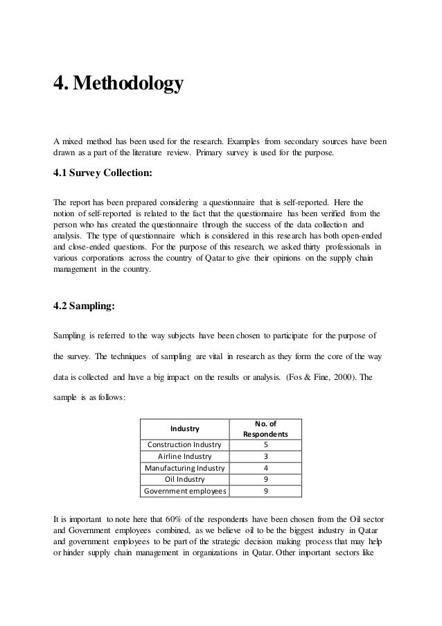 how to write methods section of dissertation