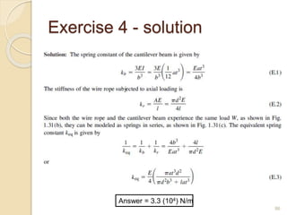 Exercise 4 - solution
86
Answer = 3.3 (104) N/m
 