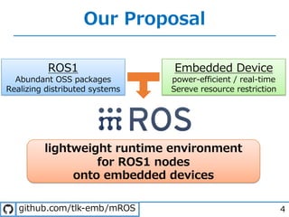 Design Concept of a LightweightRuntime Environment for Robot SoftwareComponents onto Embedded Devices