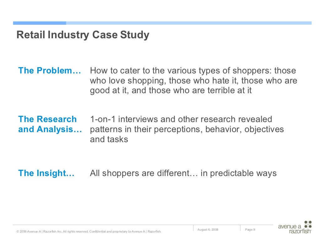 Retail Industry Case Study All