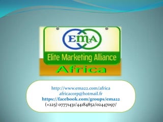 Ema22 training projection africa