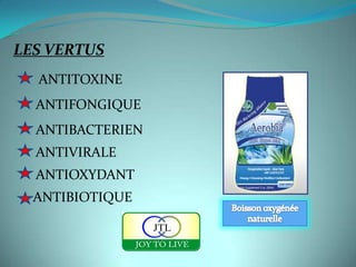 LES VERTUS
  ANTITOXINE
  ANTIFONGIQUE
  ANTIBACTERIEN
  ANTIVIRALE
  ANTIOXYDANT
  ANTIBIOTIQUE
 