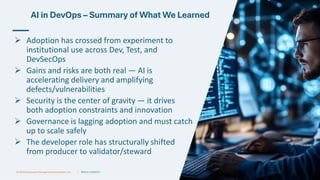 AI in DevOps: Transforming the Developer Experience and Expanding the ...