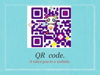 it takcs you to a website. 
 