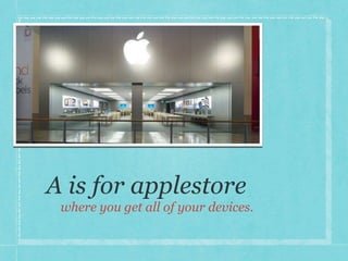 where you get all of your devices. 
 