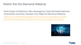 From Scripts to Platforms: Why Homegrown Tools Dominate Network ...