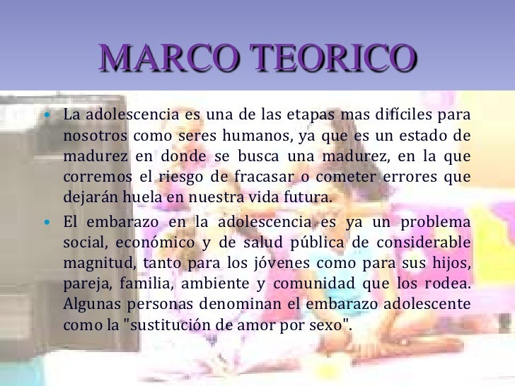 Embarazo en la adolescencia