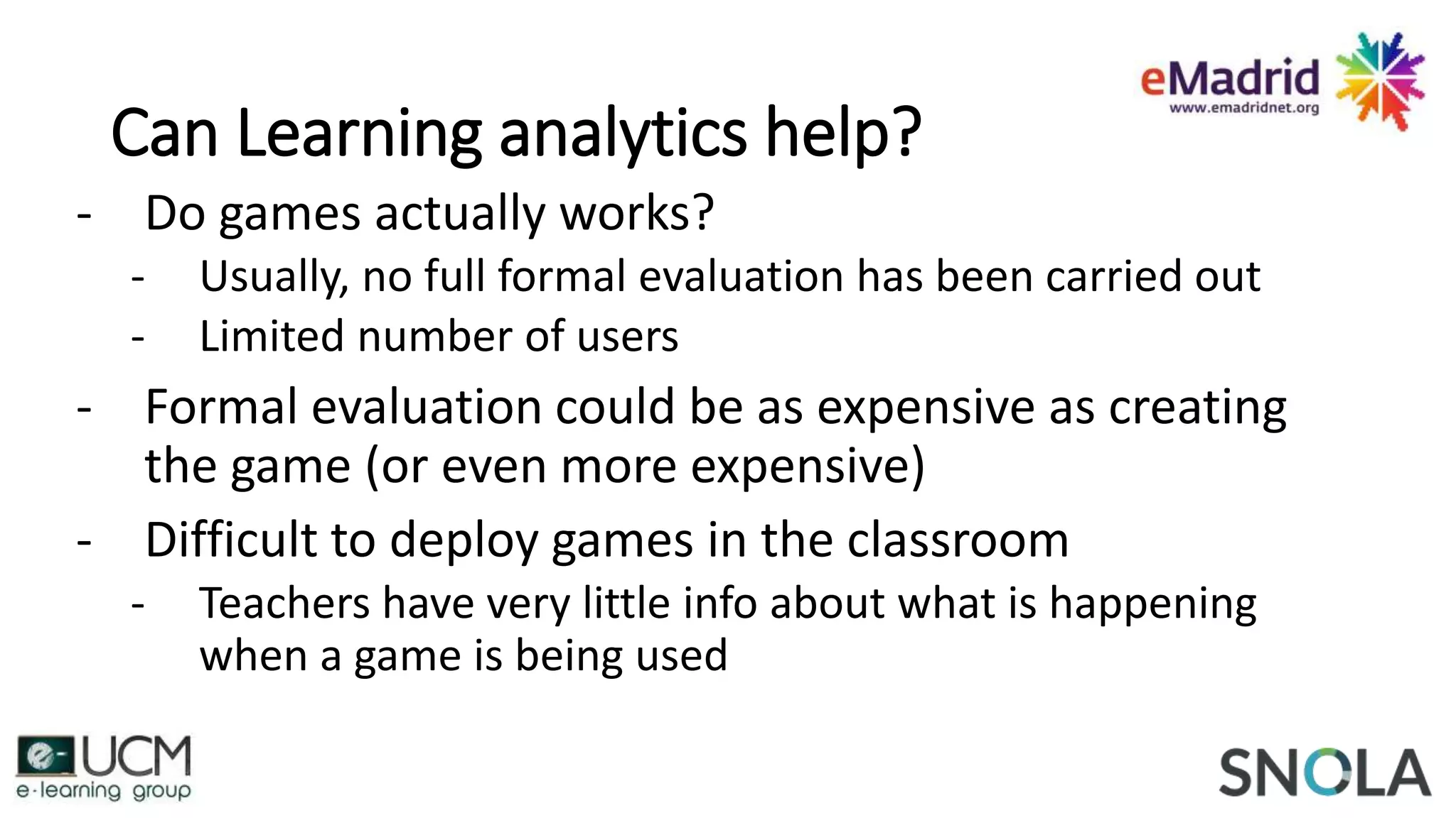 Using Learning Analytics to support a more scientific approach to ...