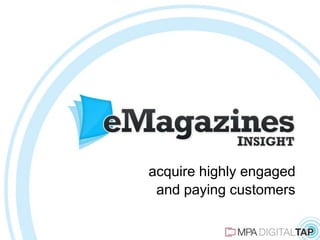 acquire highly engaged
and paying customers

 