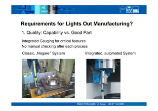 EMAG: Lights Out Manufacturing Presentation | PDF