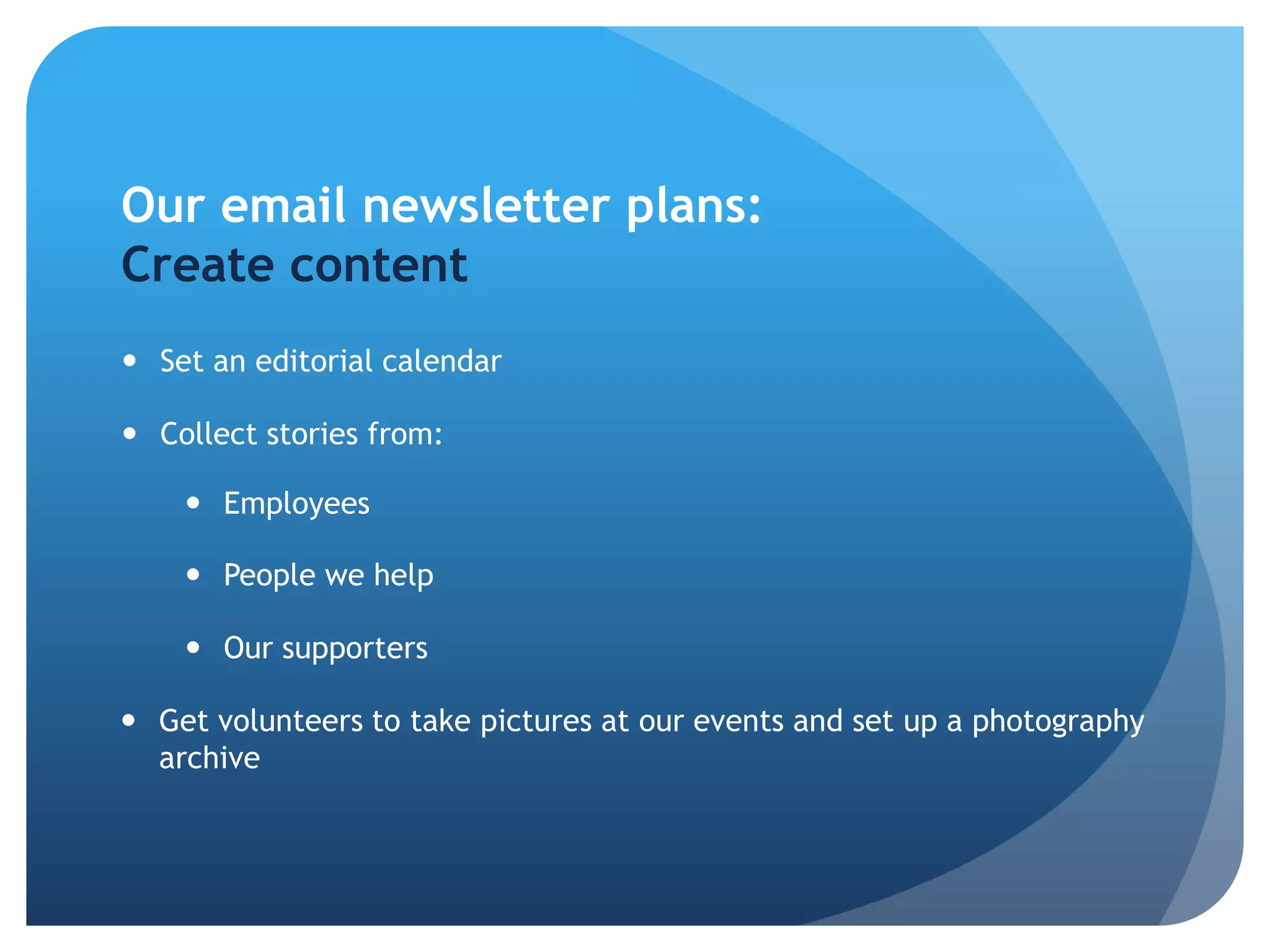 Have a consistent banner and a prominent sidebar