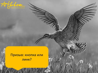 Призыв: кнопка или
линк?

 