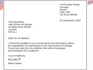 Writing informal emails | PPTX