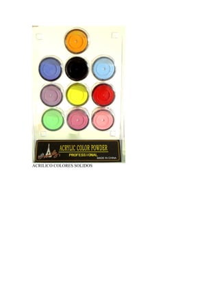 ACRILICO COLORES SOLIDOS
 