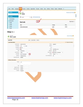 Step 1 :-
www.bispsolutions.com www.bisptrainigs.com www.hyperionguru.com
Page 32
 