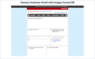 Famous Footwear Email with Images Turned Off
 