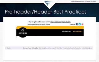 Pre-header/Header Best Practices
 