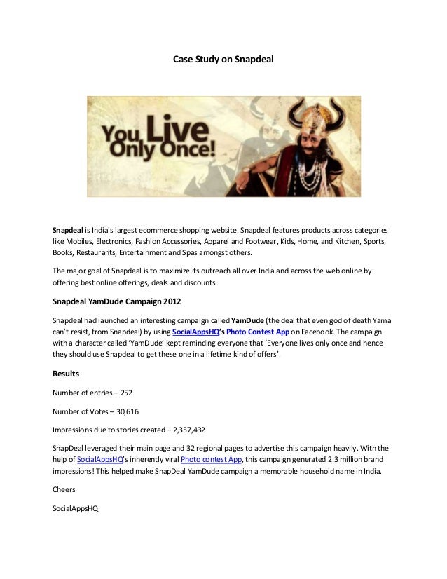 Project report on snapdeal pdf picture