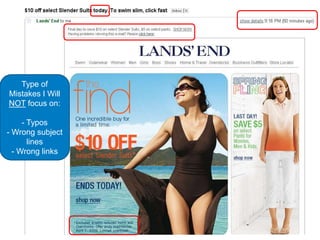 Email Marketing Mistakes