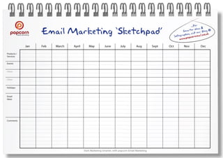 Email marketing sketchpad planner
