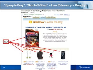 “ Spray-N-Pray”, “Batch-N-Blast” – Low Relevancy = Goodbye NO 