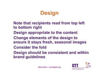 Email Newsletters Workshop   Lvsc 2008 Read Only