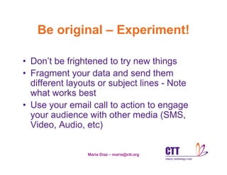 Email Newsletters Workshop   Lvsc 2008 Read Only