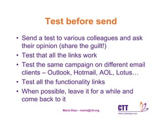 Email Newsletters Workshop   Lvsc 2008 Read Only