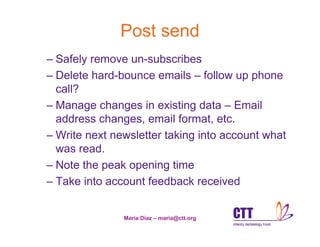 Email Newsletters Workshop   Lvsc 2008 Read Only