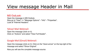 Email analysis | PPTX