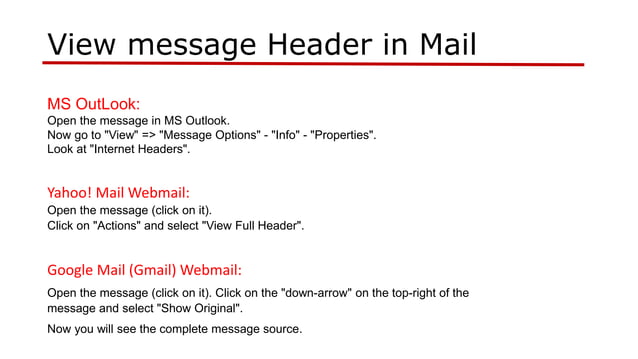 Email analysis | PPT