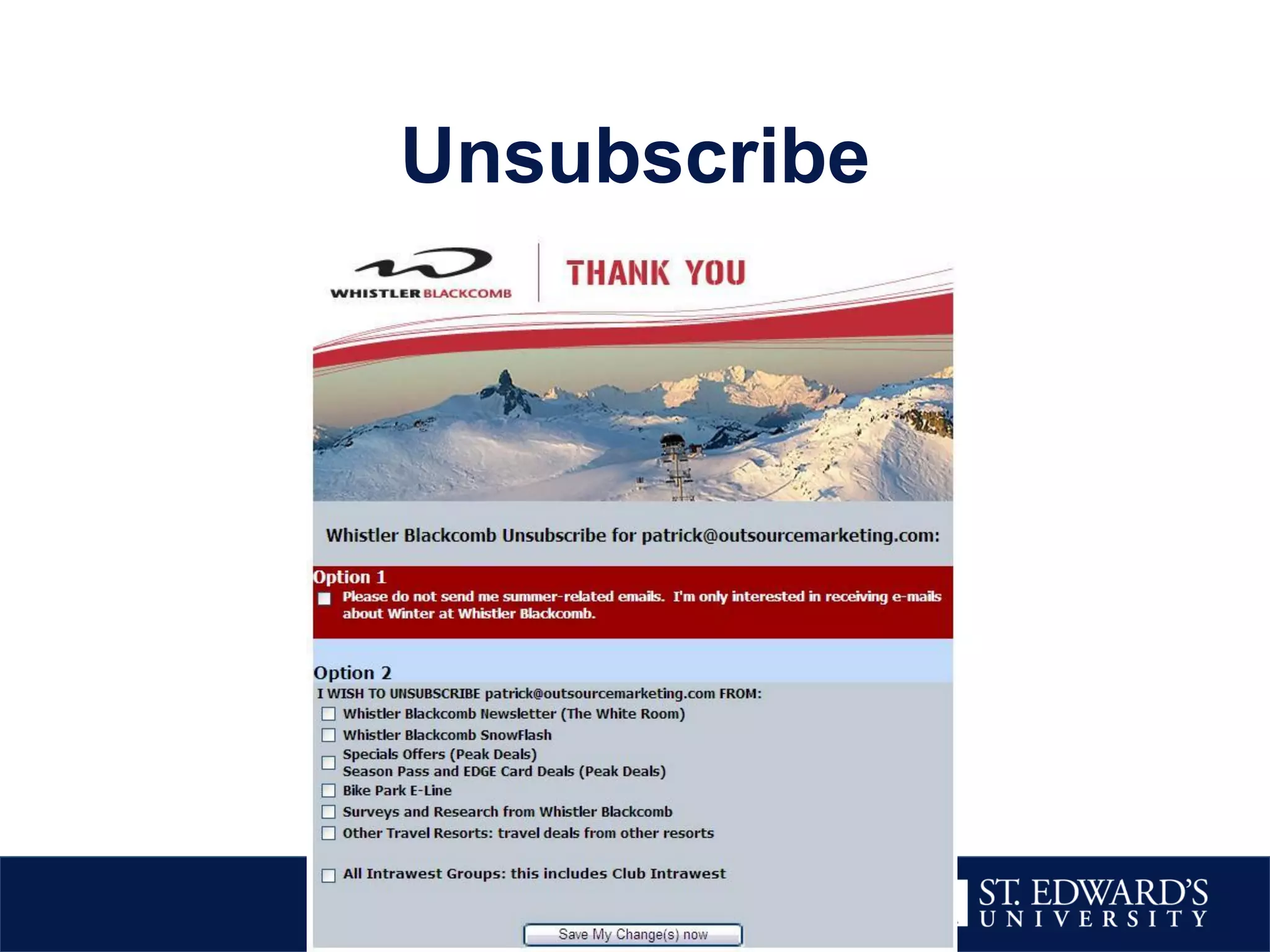 Unsubscribe
 