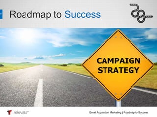 Roadmap to Success 
Email Acquisition Marketing | Roadmap to Success 
 