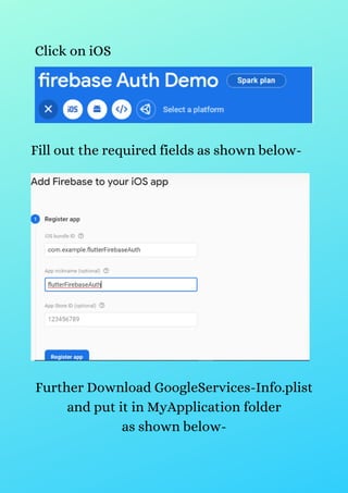 Email authentication using firebase auth + flutter | PDF
