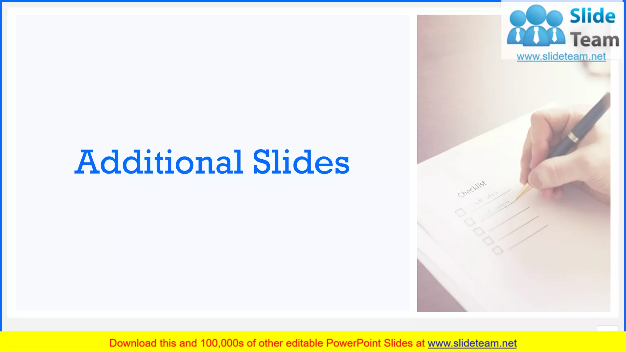 Slide No.
Additional Slides
18
 