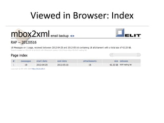 Viewed in Browser: Index
 