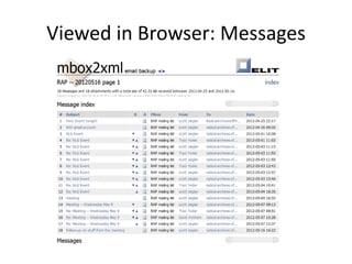 Viewed in Browser: Messages
 