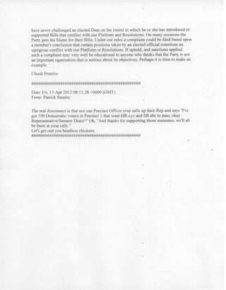 Email chain on Laura Thielen