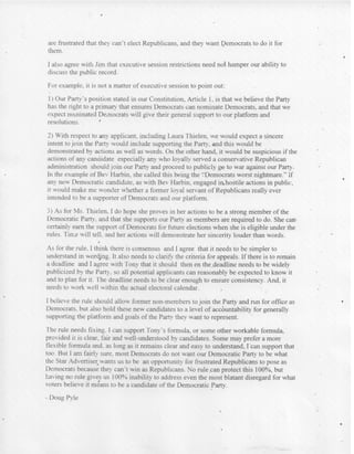 Email chain on Laura Thielen