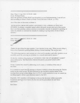 Email chain on Laura Thielen