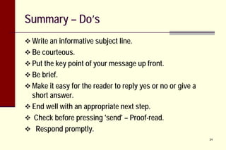 Effective Email communication | PDF