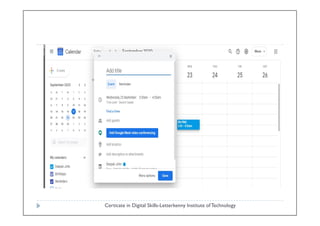 Certicate in Digital Skills-Letterkenny Institute ofTechnology
 